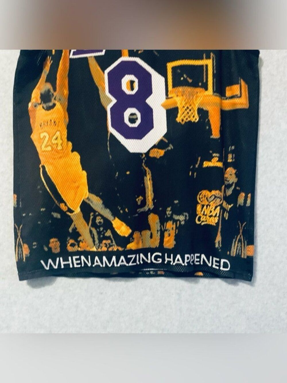Banana Republic LA Lakers Kobe #8#24 Graphic mesh tank Top Jersey Sz XXL - Picture 2 of 7